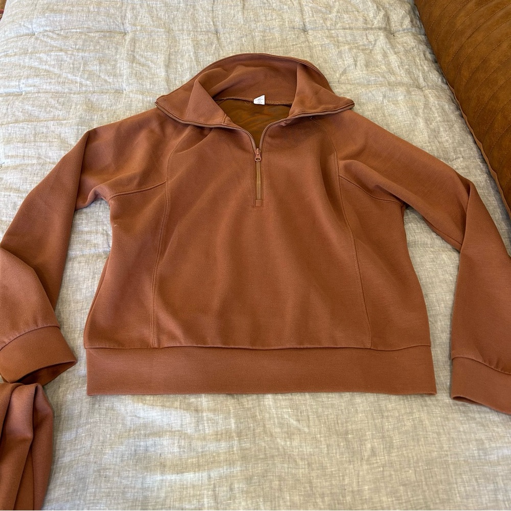 Women's Brown Jumpsuit Set - Picture 8 of 11